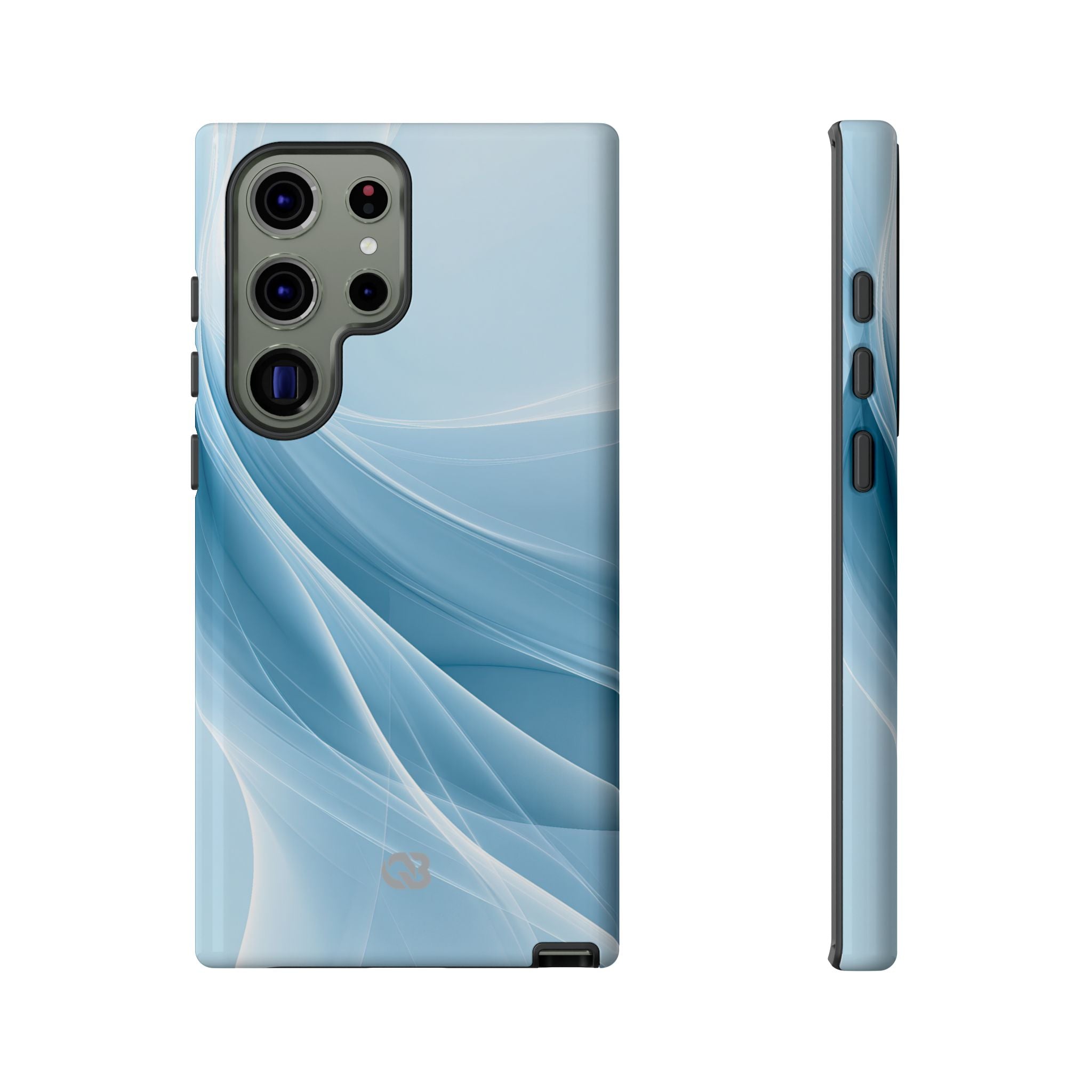 Blue Tough Phone Case for Samsung - Arctic Silk Drift