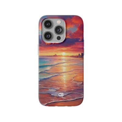 Crimson Shore Horizon · Soft Handyhülle für iPhone