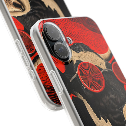 Hypnotic Cow iPhone 16 Plus Case - Soft