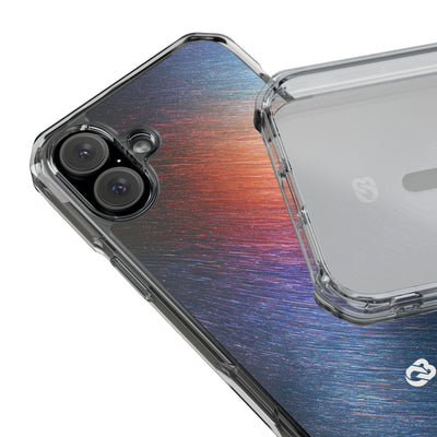 Radiant Energy Stream · Clear Impact Magnetic Phone Case for iPhone · Blue