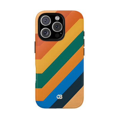 Retro Ridge Lines · Tough Hoesje voor iPhone