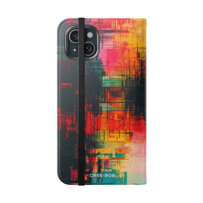 Neon Prism - iPhone 15 Plus Case - Wallet
