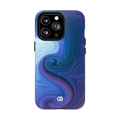 Azure Fluid Swirl · Tough 2.0 Magnetic Phone Case for iPhone · Blue