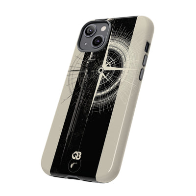 Beige Tough Phone Case for iPhone - Zenith Vector Spire
