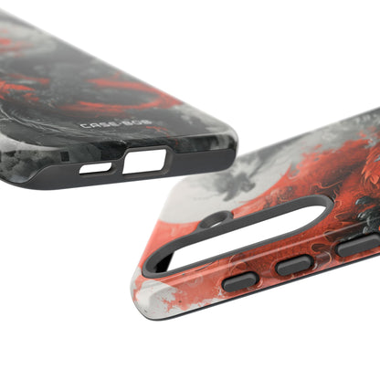 Twin Dragons Crimson Samsung S25 Plus Case - Tough