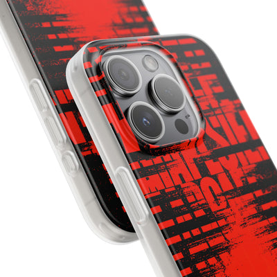 Crimson Redaction · Lite Phone Case for iPhone ·  Black