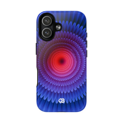 Radial Spectrum Bloom · Tough 2.0 Magnetic Phone Case for iPhone · Blue