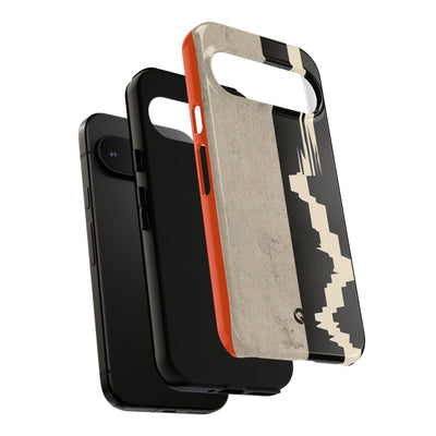 Orange Tough Phone Case for Google Pixel - Orange Monolith Rift