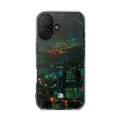 Tactical Avionics HUD · Clear Impact Magnetic Phone Case for iPhone · Green