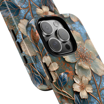 Gilded Blossom Reverie · Tough Phone Case for iPhone · Teal