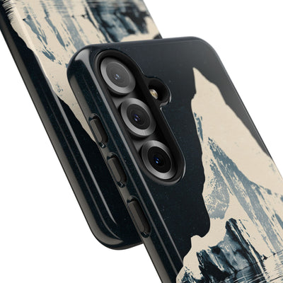 Blue Tough Phone Case for Samsung - Frozen Navy Monolith
