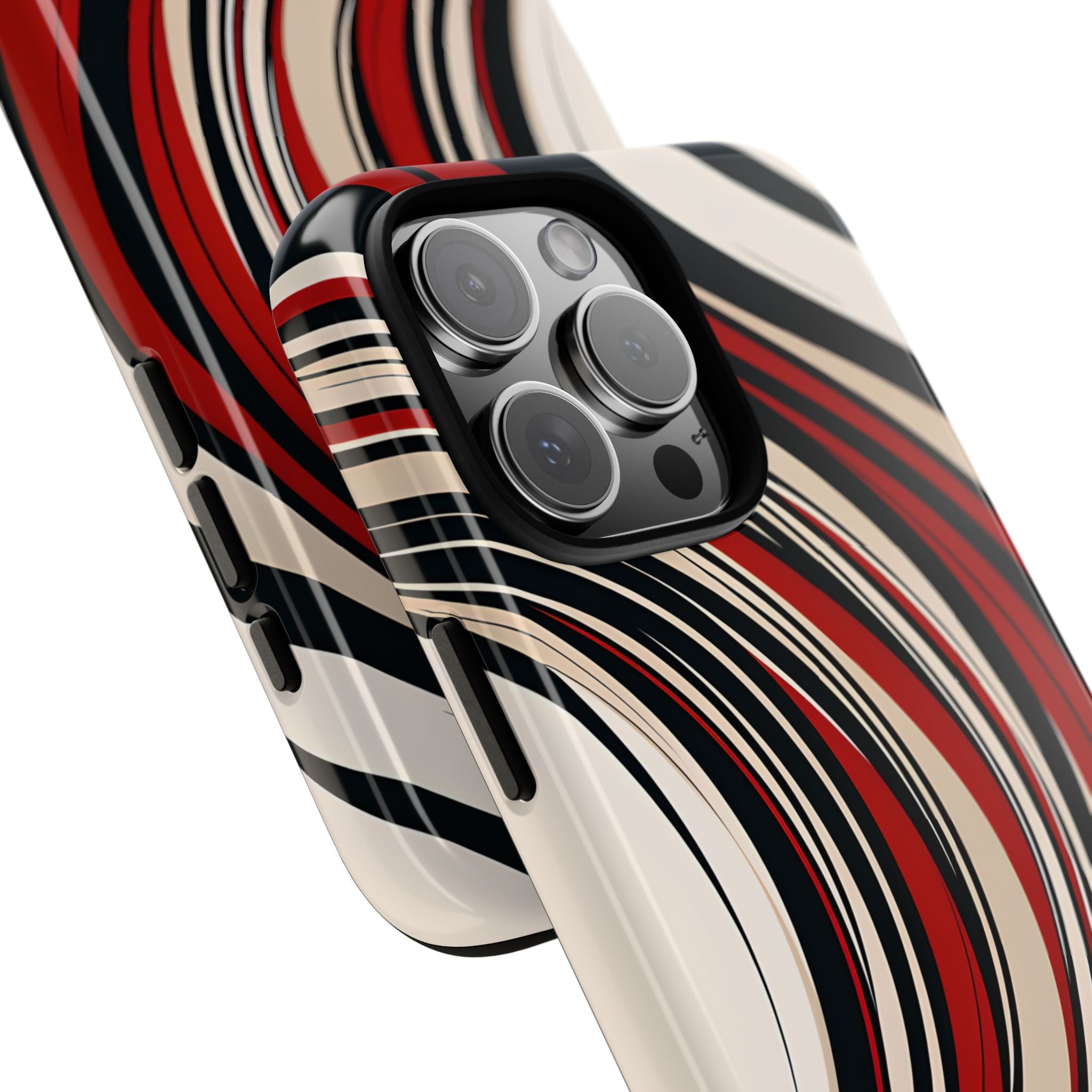 Karmesin Fluss Wellen · Tough Handyhülle für iPhone