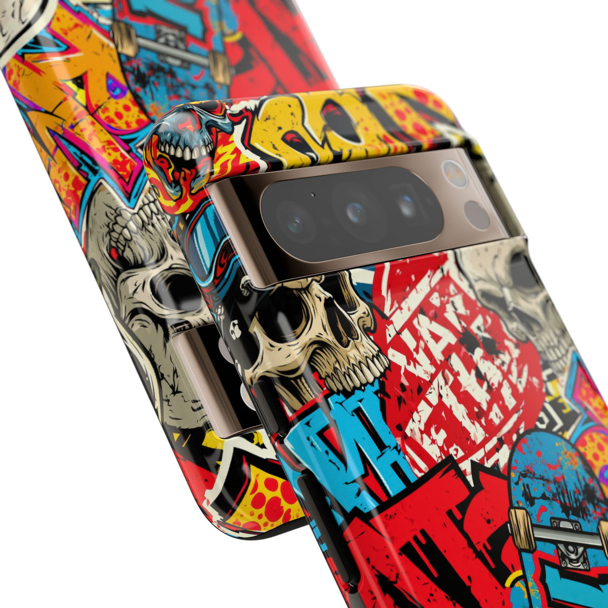 Skate Skull Riot · Tough Phone Case for Pixel ·  Red