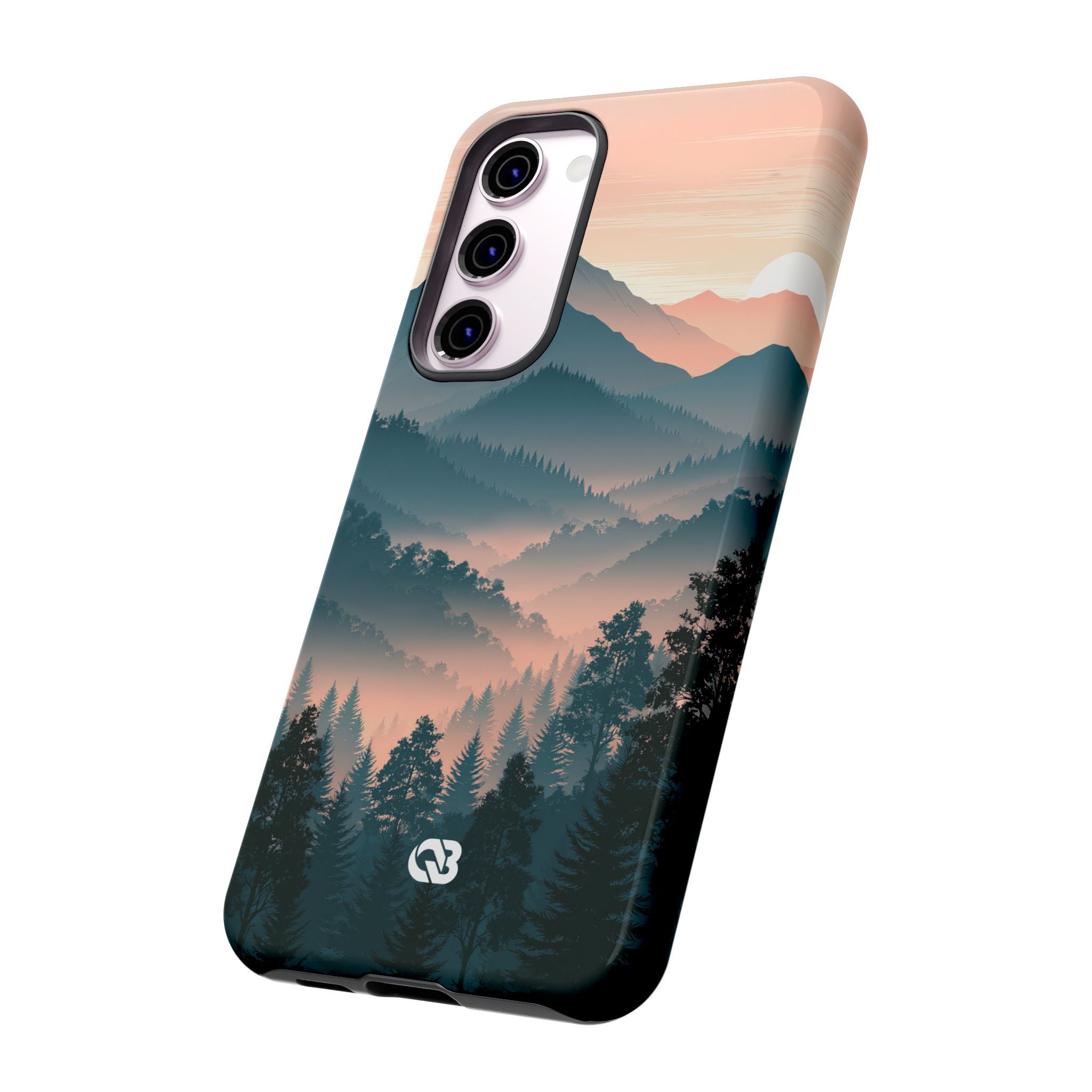 Teal Tough Phone Case for Samsung - Alpine Teal Horizon