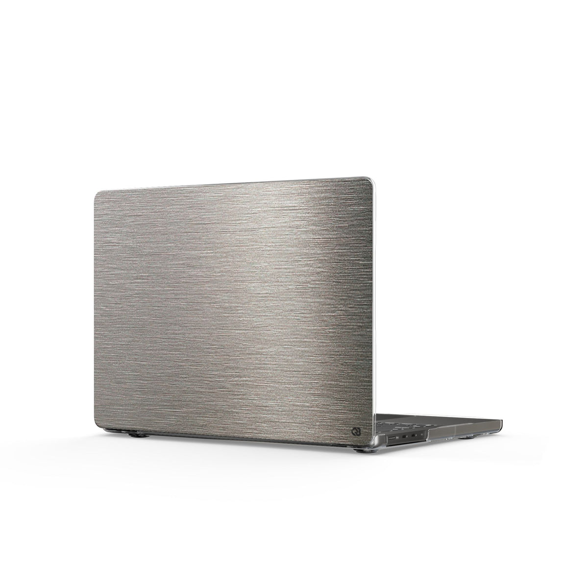 Brushed Silver Alloy · Clear Hard Case for MacBook · Silver