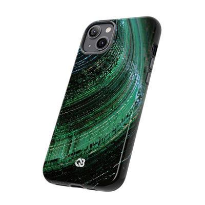 Orbital Data Stream · Tough Phone Case for iPhone · Green