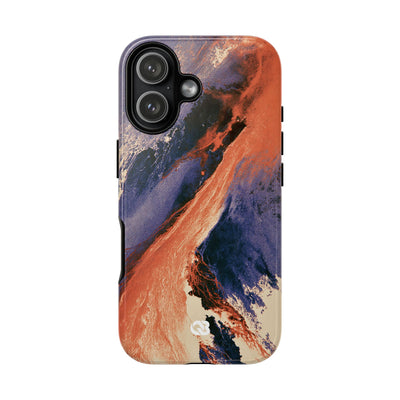 Solar Aura Drift · Tough Phone Case for iPhone · Orange