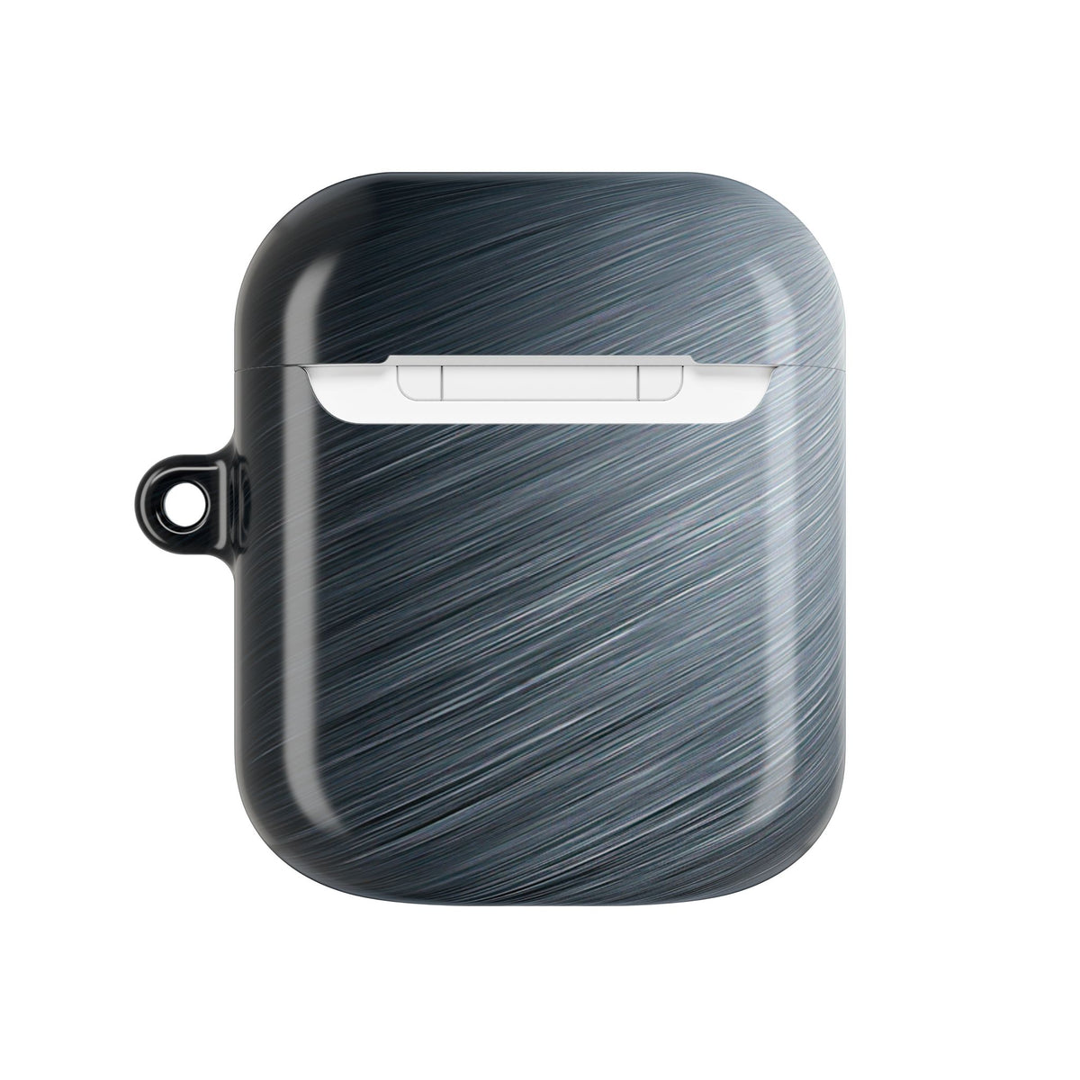Brushed Obsidian Steel · Hard Case for AirPods & AirPods Pro · Grey