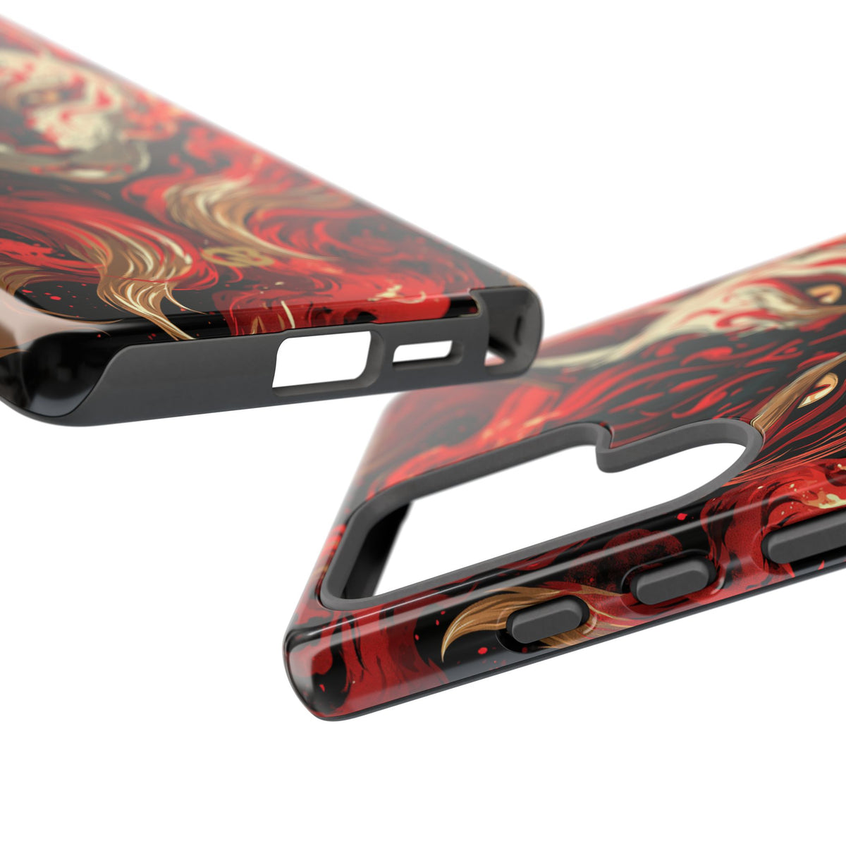 Crimson Kitsune Spirit · Tough Phone Case for Samsung · Red
