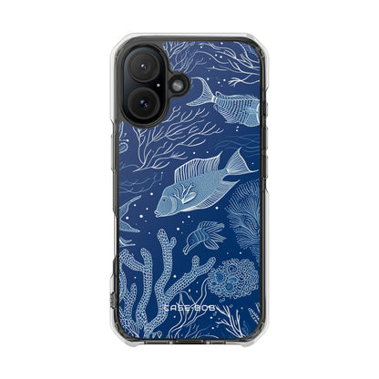 Navy Scale Reef iPhone 16 Case - Impact