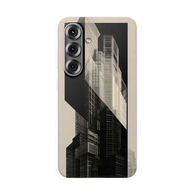 Beige Lite Phone Case for Samsung - Monolith Urban Grid
