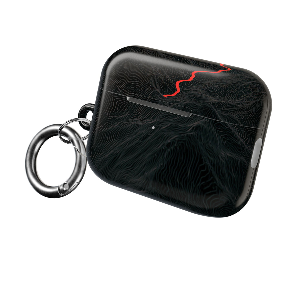 Crimson Ridge Pass · Hard Case for AirPods & AirPods Pro · Black