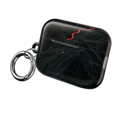 Crimson Ridge Pass · Hard Case for AirPods & AirPods Pro · Black