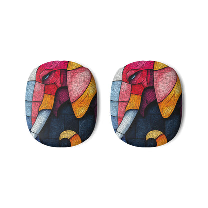 Blue Mosaic Elephant - AirPod Max Case