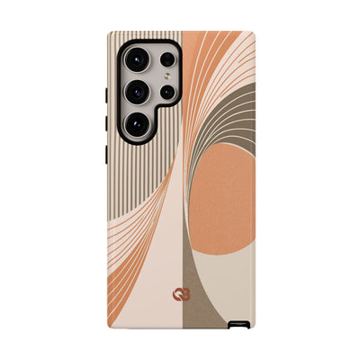 Orange Tough Phone Case for Samsung - Desert Arc Horizon