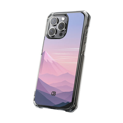Alpine Twilight · Clear Impact Magnetic Phone Case for iPhone ·  Pink