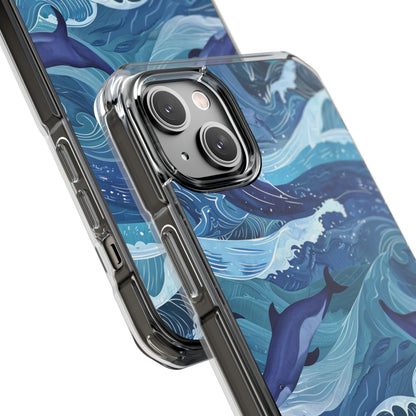 Dolphin Waves iPhone 14 Plus Case - Impact