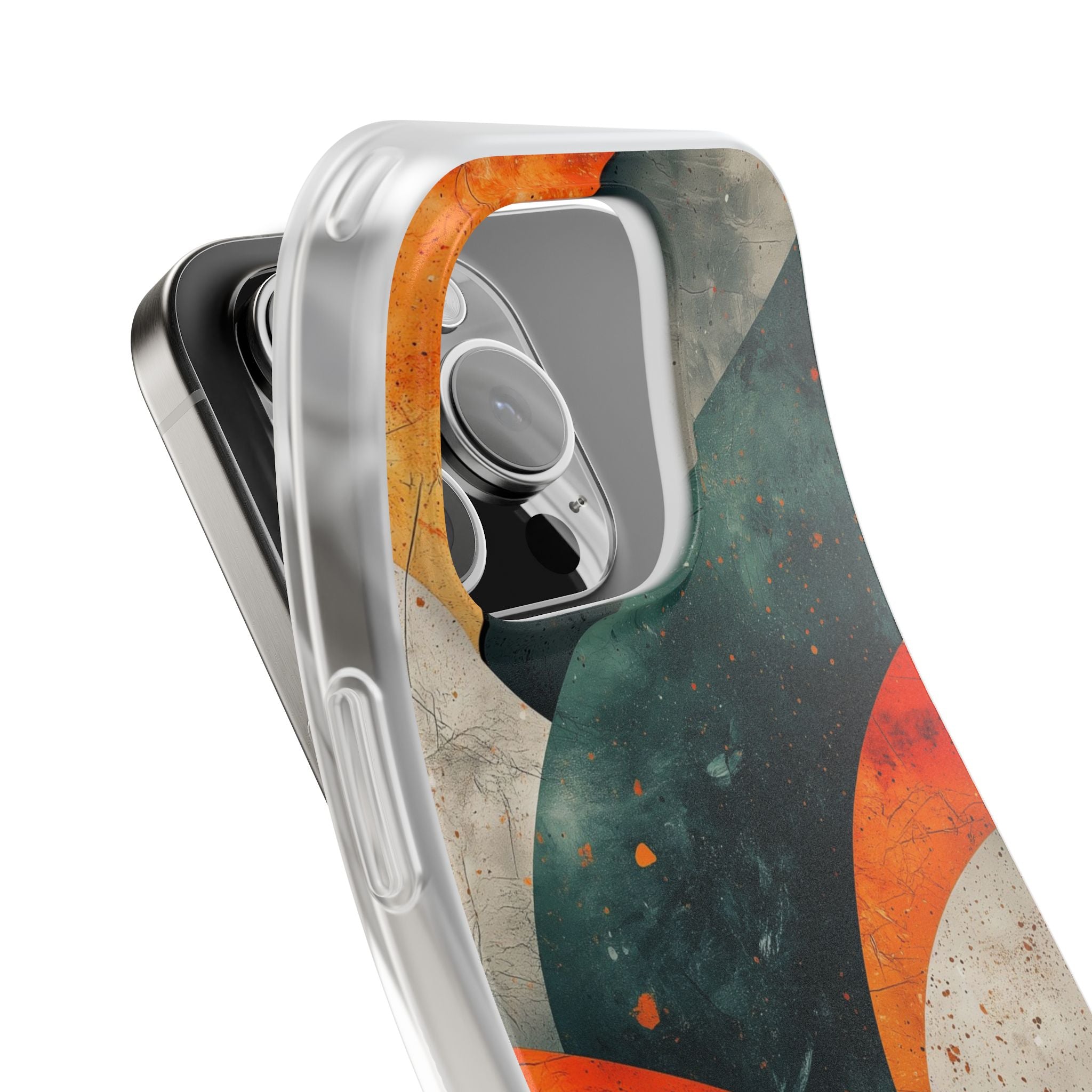 Crimson Wave iPhone 16 Pro Case - Soft