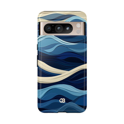 Cobalt Coast Layers · Tough Phone Case for Google Pixel