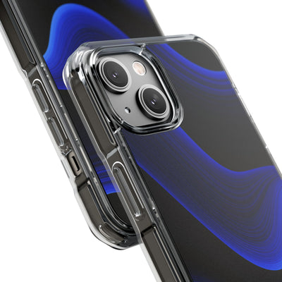 Blue Impact MagSafe Phone Case for iPhone - Electric Cobalt Flow