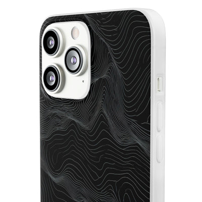 Obsidian Contour Elevation · Lite Phone Case for iPhone ·  Black