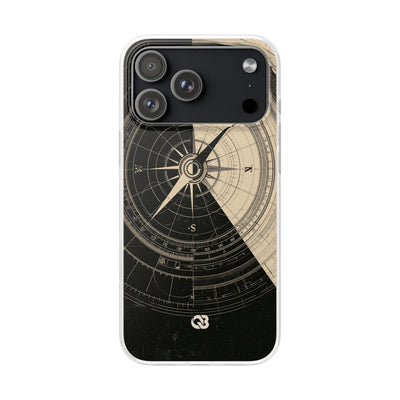 Beige Lite Phone Case for iPhone - Obsidian Nautical Blueprint
