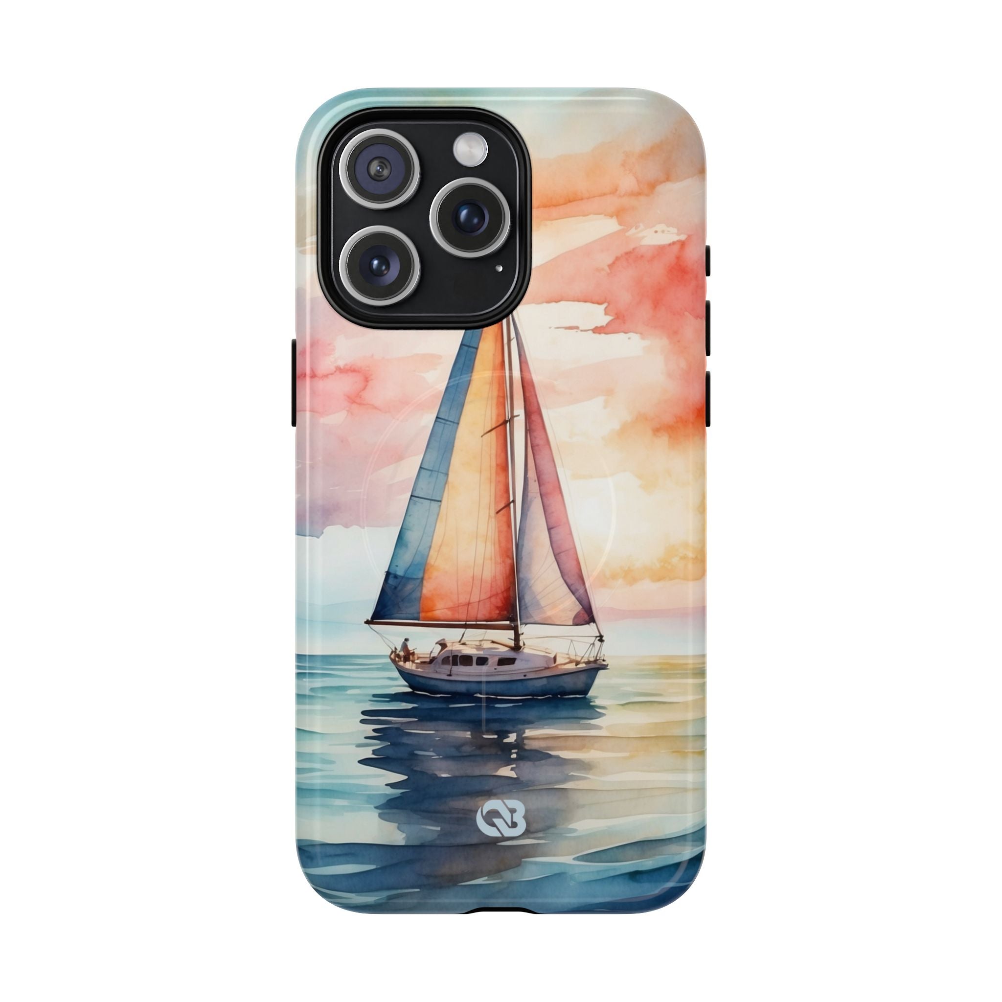 Crimson Horizon Sail · Tough+ Phone Case for iPhone · Magsafe