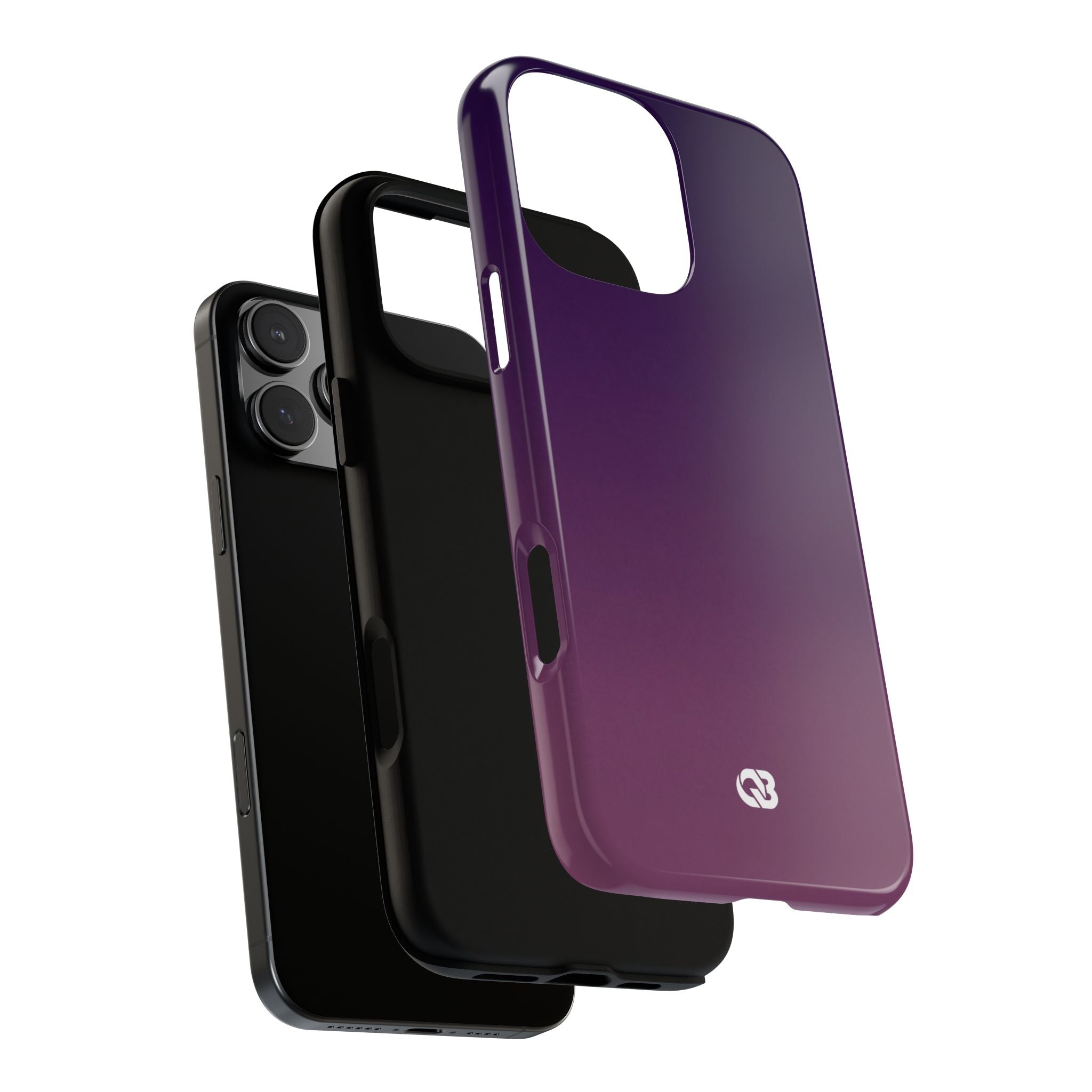 Purple Tough Phone Case for iPhone - Nocturnal Plum Fade