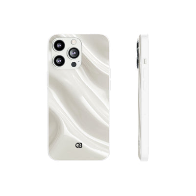 Liquid Enamel Fold · Lite Phone Case for iPhone ·  White