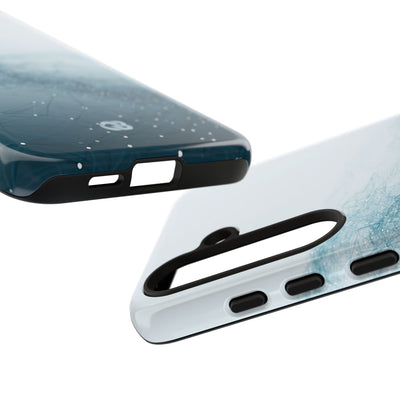 Teal Tough Phone Case for Samsung - Cyan Vector Lattice