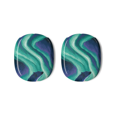 Arctic Aurora Bear · Hard Case for AirPods Max · Teal