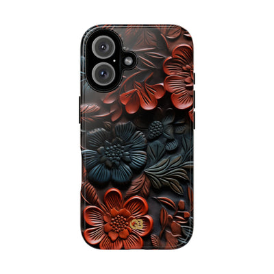 Carved Earth Bloom · Tough Coque de téléphone pour iPhone