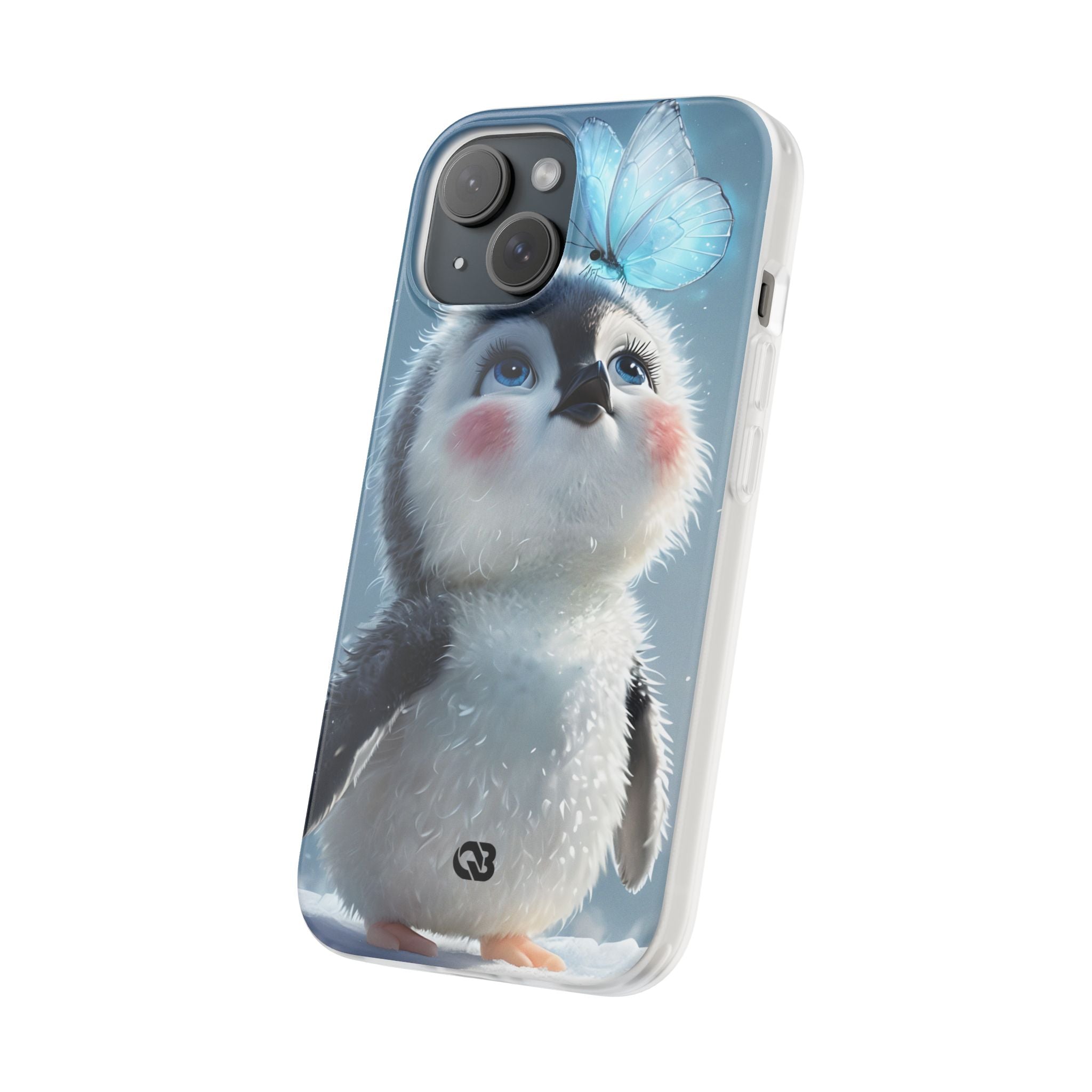Frosty Penguin Glow · Soft Phone Case for iPhone