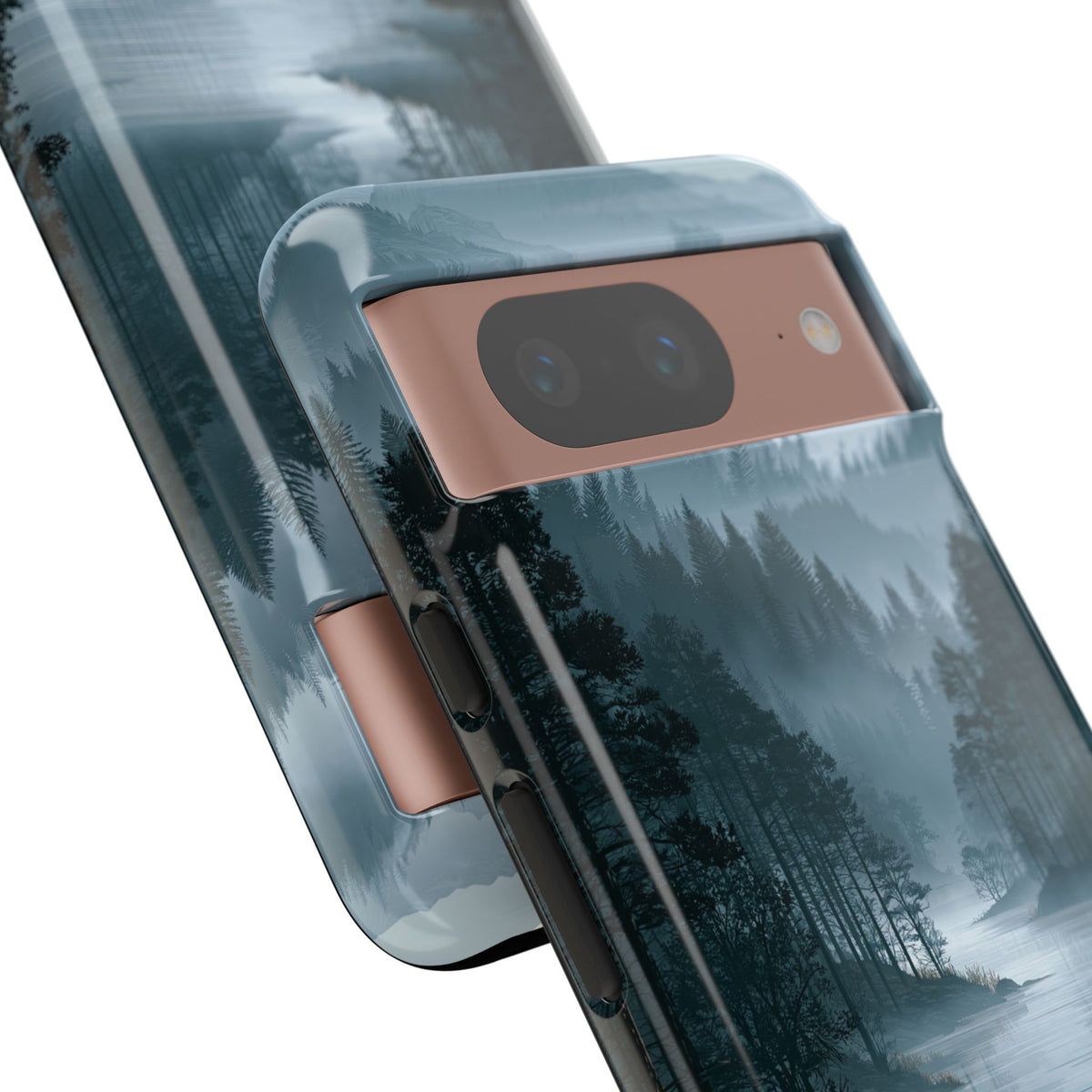 Silent Nordic Fjord · Tough Phone Case for Pixel ·  Blue