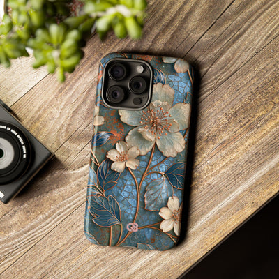 Gilded Blossom Reverie · Tough Phone Case for iPhone · Teal