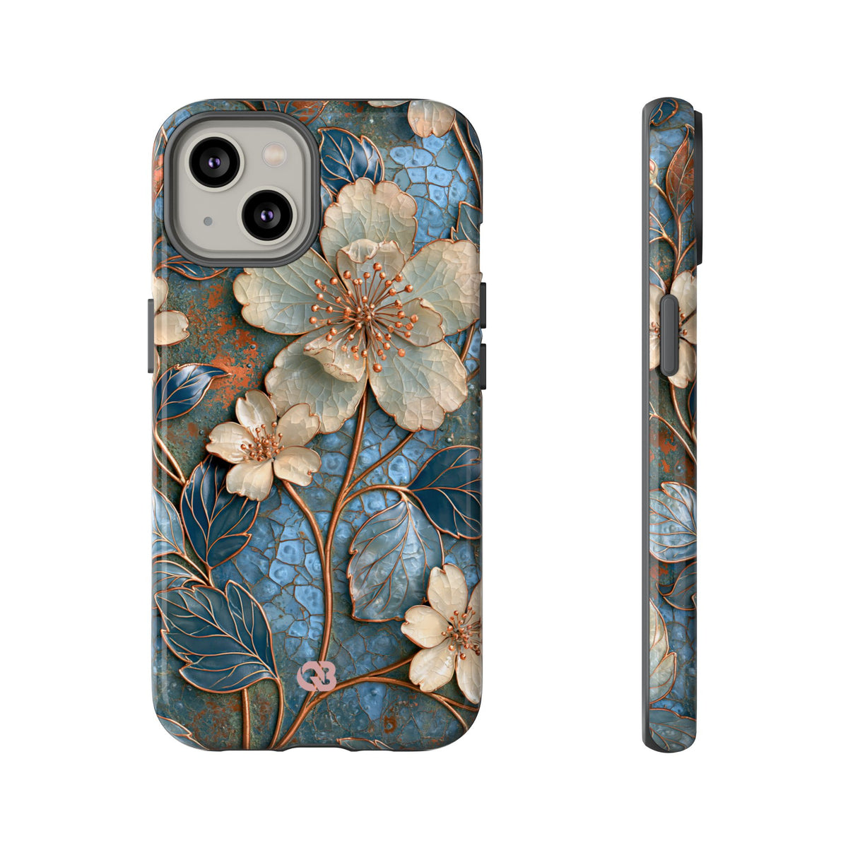 Gilded Blossom Reverie · Tough Phone Case for iPhone · Teal