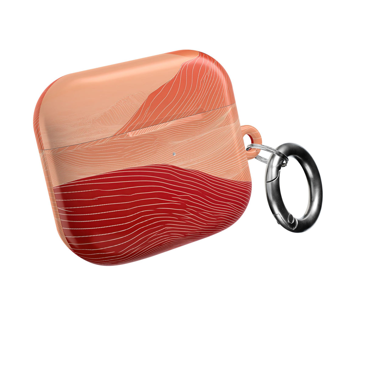 Crimson Horizon · Hard Case for AirPods & AirPods Pro · Red