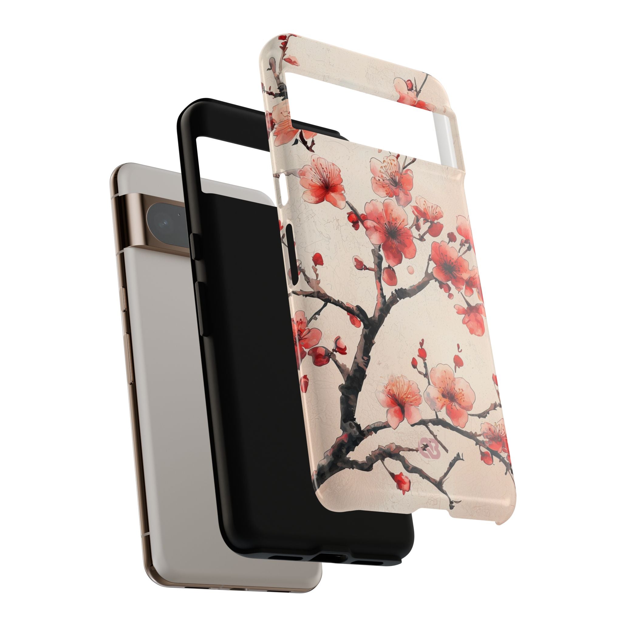 Crimson Silk Flora · Tough Phone Case for Google Pixel