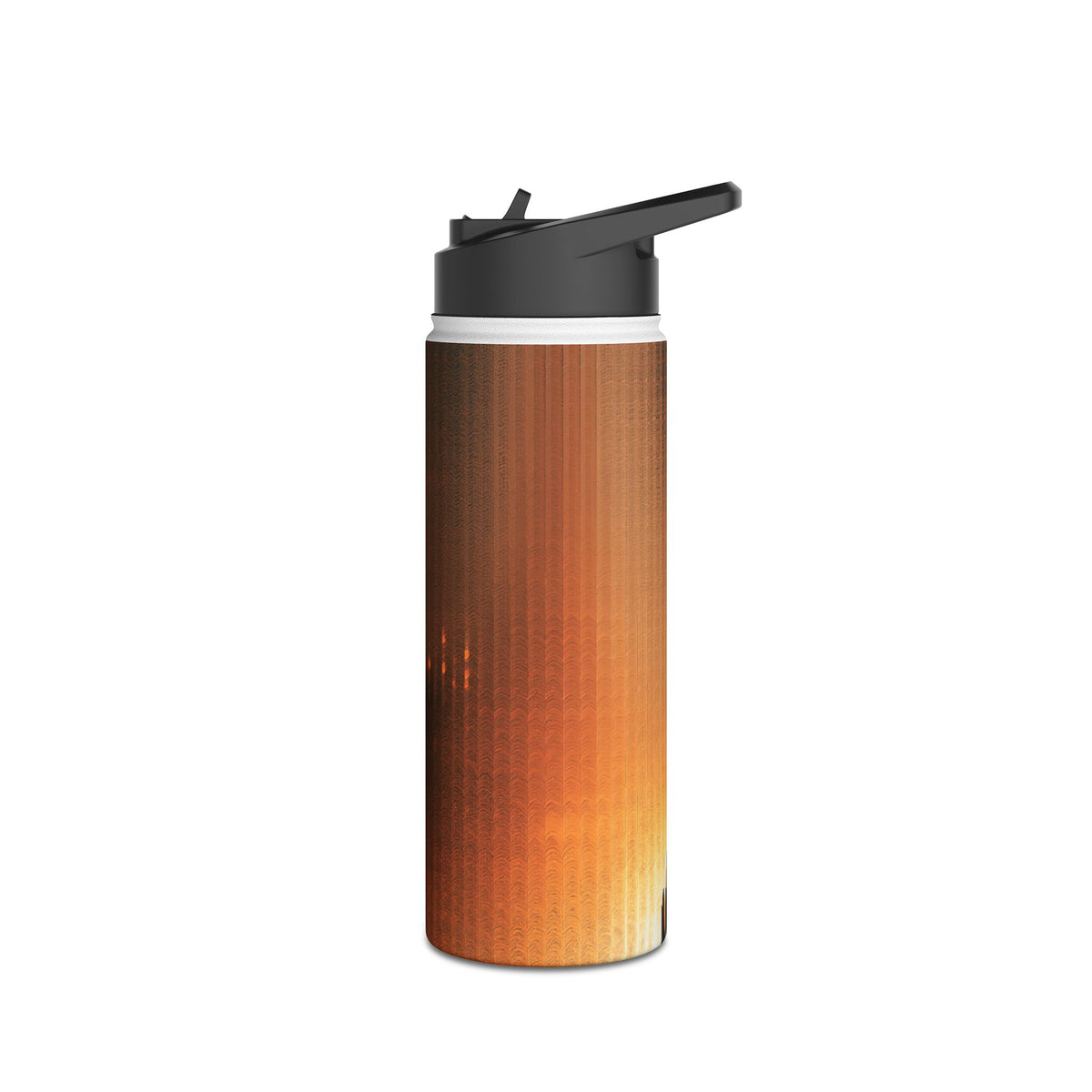 Luminous Grid · Insulated Water Bottle · Black