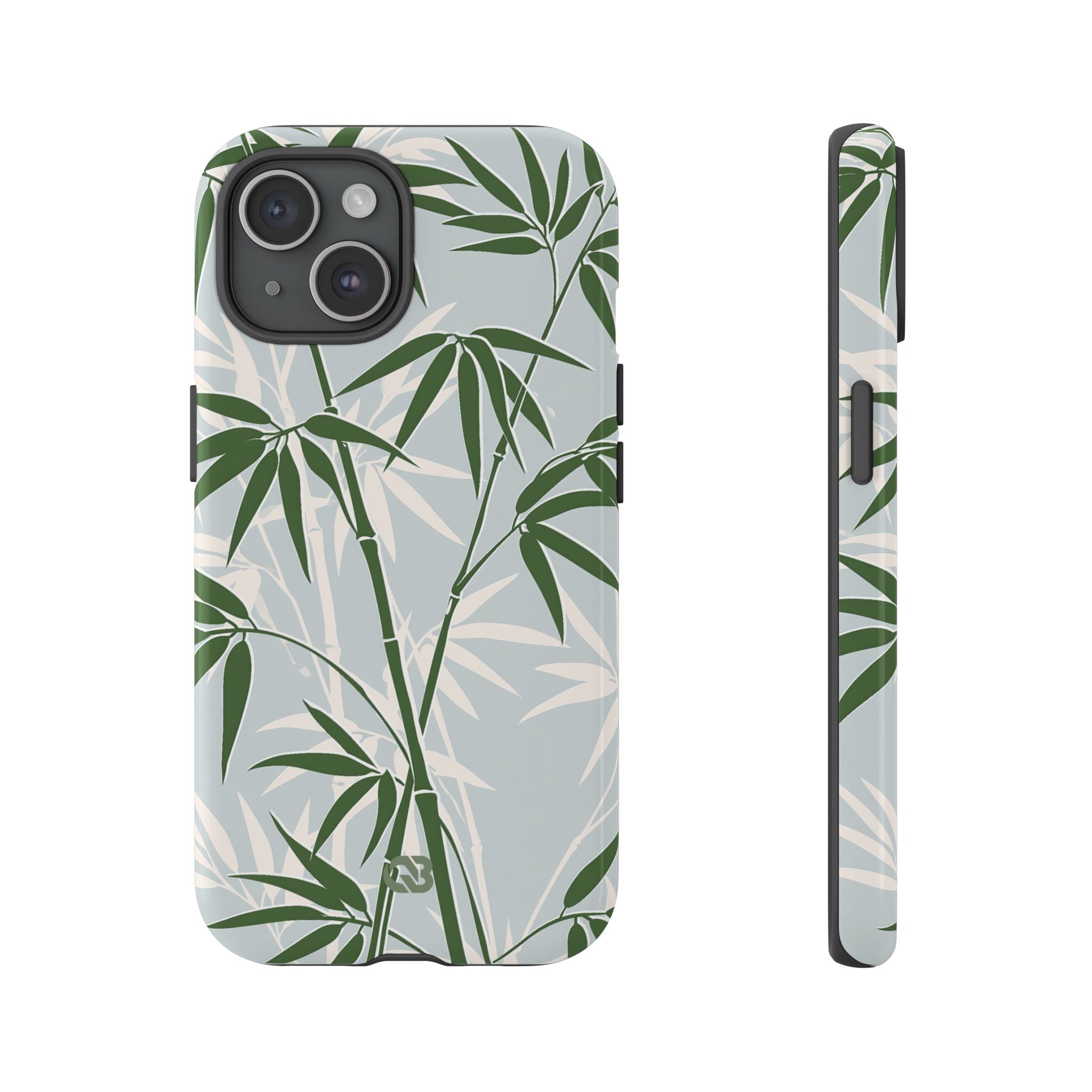 Green Tough Phone Case for iPhone - Kyoto Bamboo Canopy